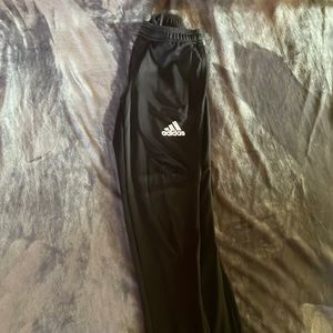 Adidas all black track pants mens XS